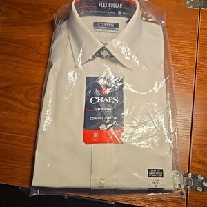 Chaps Cream Dress Shirt Classic Style